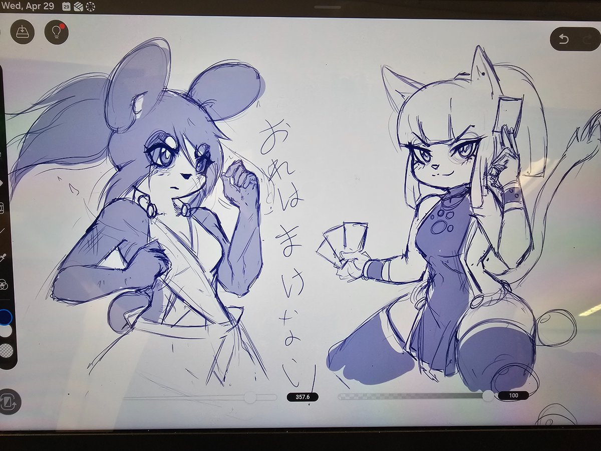 SuketchiB's tweet photo. Xiu Qi and Feliciana https://t.co/hZp72snqmj