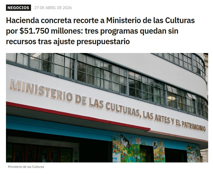 Se terminó el choreo.👍👍 
El Chad Quiroz le cortó el financiamiento al Injuv en donde casi el 80% del presupuesto se gastaba en puros sueldos en la cáfila de vagos dentro del instituto y al M de las Culturas,en donde el acto más cochinon era el nopor trans..🙄🙄