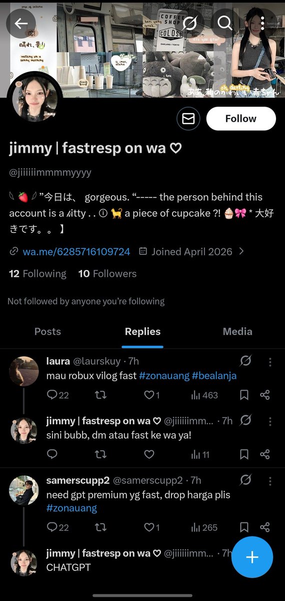 user9488492938's tweet photo. hati" gaiseu sama akun @jiiiiiimmmmyyyy / +62 857-1610-9724
joki penipu 🤣🚮
hadeuuhh pagi" uda nipu ajeee, berkah kali ah
#zonauang #zonajajan #scammer https://t.co/HjlNC538WQ