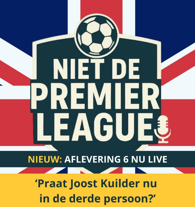 NietDePL's tweet photo. Aflevering 7 is LIVE! En deze aflevering heeft alles waar Niet de Premier League om draait. Behalve co-host Pim, want die is ziek. Ach, het luistert weer lekker weg.

https://t.co/oeD22YIt9T https://t.co/AS0Fa4AJzg