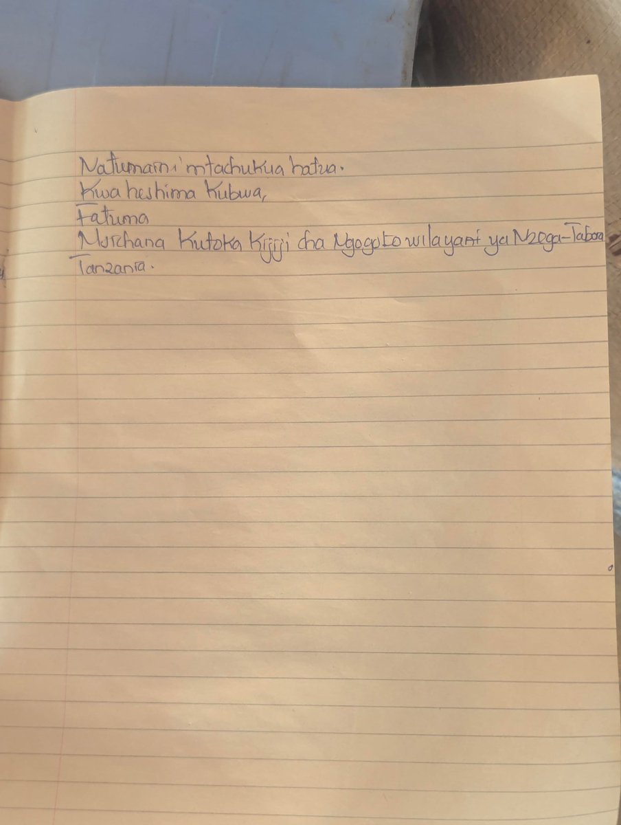 GreenFaith_Afr's tweet photo. A 25 year old daughter of a Project Affected Person from Tanzania has written a heartbreaking letter to @TotalEnergies CEO @PPouyanne &amp; Standard Bank CEO.

She speaks of broken promises, lost land &amp; a future taken away by the #EACOP project.

#StopEACOP #Faiths4Climate https://t.co/d6bSyUSPYj