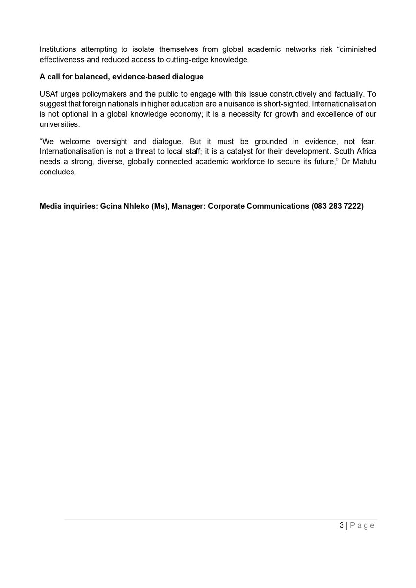 Universities South Africa tweet media