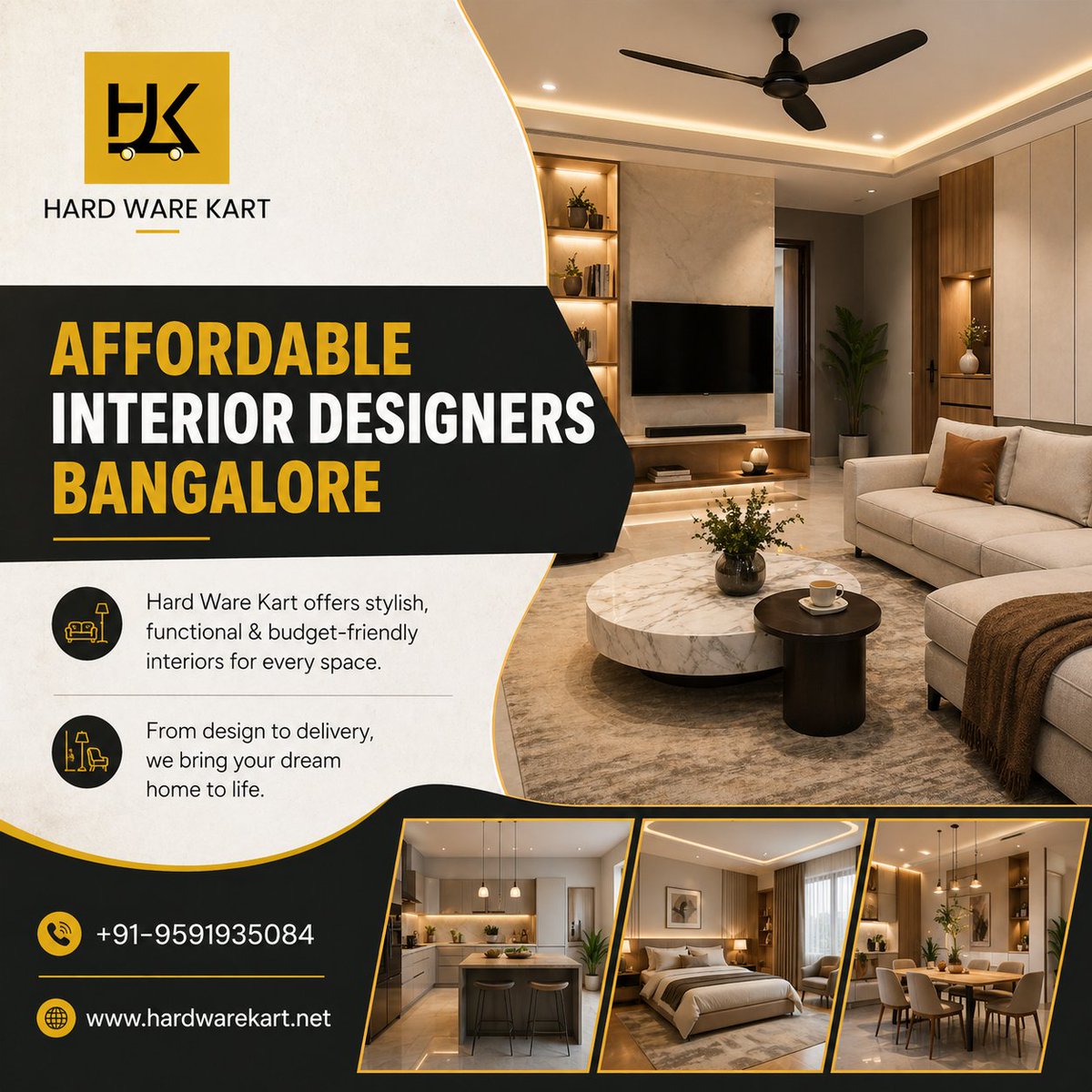 HardwareKart's tweet image. Looking for affordable interior designers Bangalore 🏡✨? Hard Ware Kart offers stylish, budget-friendly interiors 🎨🛋️ tailored to your needs. 
.
🌐 hardwarekart.net
.
#hardwarekart #sagar #bangalore #karnataka #affordableinteriors #bangaloreinteriors #homedesign