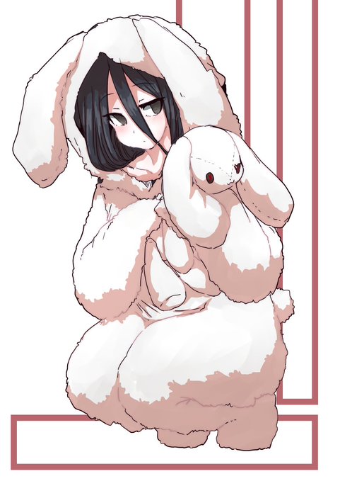 今日の日課は着ぐるみパジャマ中国うさぎちゃんです
