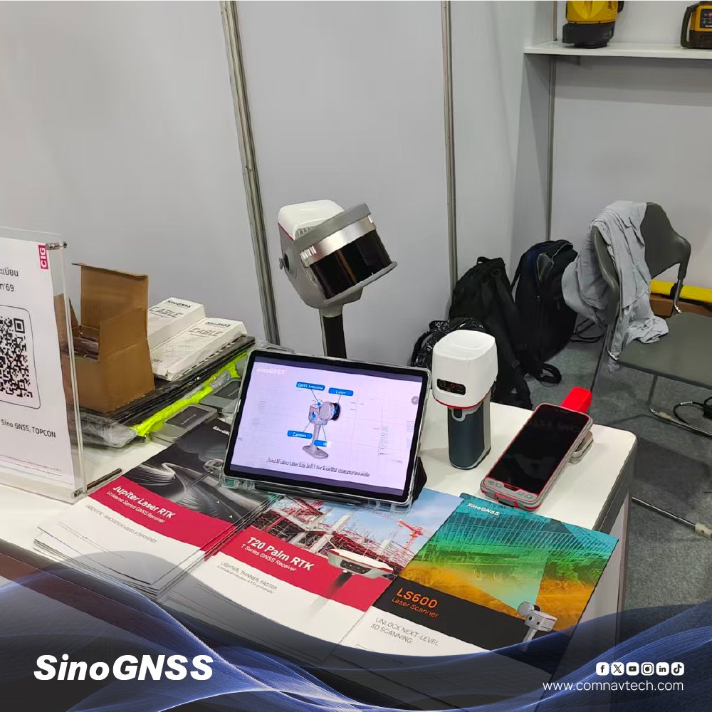 ComNav_Tech's tweet image. Live at Architect 2026 Bangkok.

Find us at Booth S730 with CIG—featuring LS600, Mercury, Jupiter, T20 &amp;amp; P6H.

#SinoGNSS #LaserRTK #Surveying #GNSS #LS600 #PoleFree