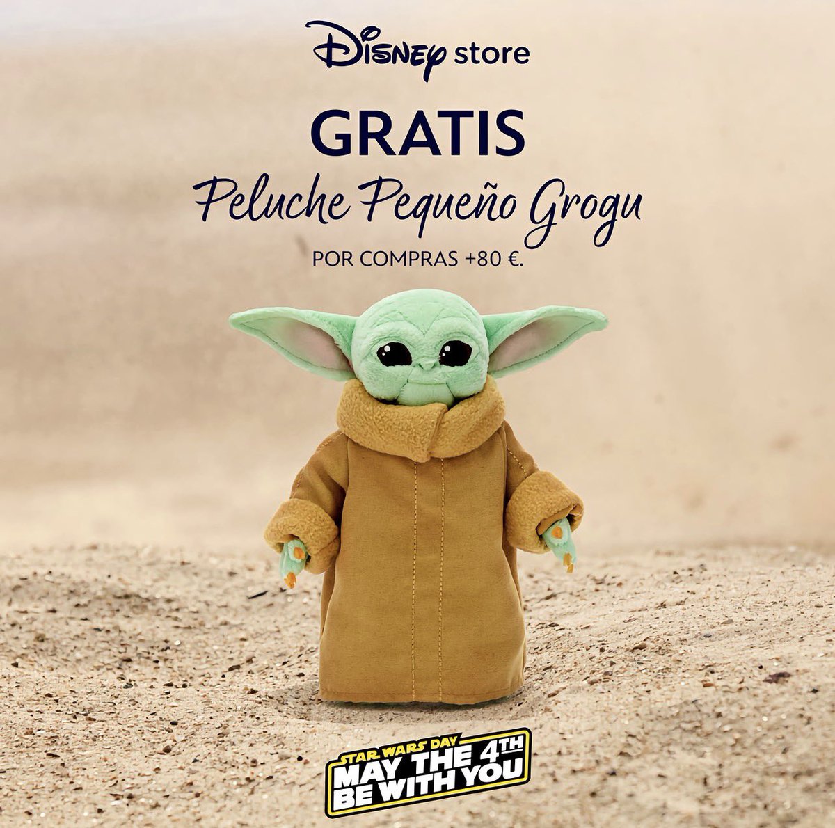 bobafettloot's tweet image. 💚 La Fuerza es aún más adorable con Grogu 💚

Este peluche de #StarWars #TheMandalorian captura a la perfección el encanto del pequeño, con su clásica bata y detalles bordados✨

🎁 Llévatelo GRATIS por compras superiores a 80€ en @DisneyStoreES

¿De verdad vas a resistirte? 😏