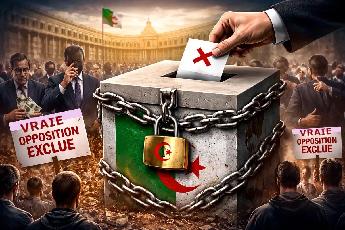 23Tatem's tweet image. #Algérie : #législatives du 2 juillet 2026, un scrutin verrouillé entre #exclusion #politique et élus sans crédibilité
buff.ly/e0G1BXW
 7 avril 2026
Législatives en Algérie le 2 juillet 2026, les mêmes médiocres députés ou bien renouvellement
Le pouvoir algérien a