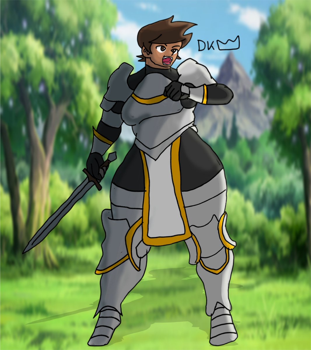 DanielKingx16's tweet image. Hikaru(OC)(1st OC Illustration)
#oc #originalcharacter #knight #medibangpro #animedigitalart