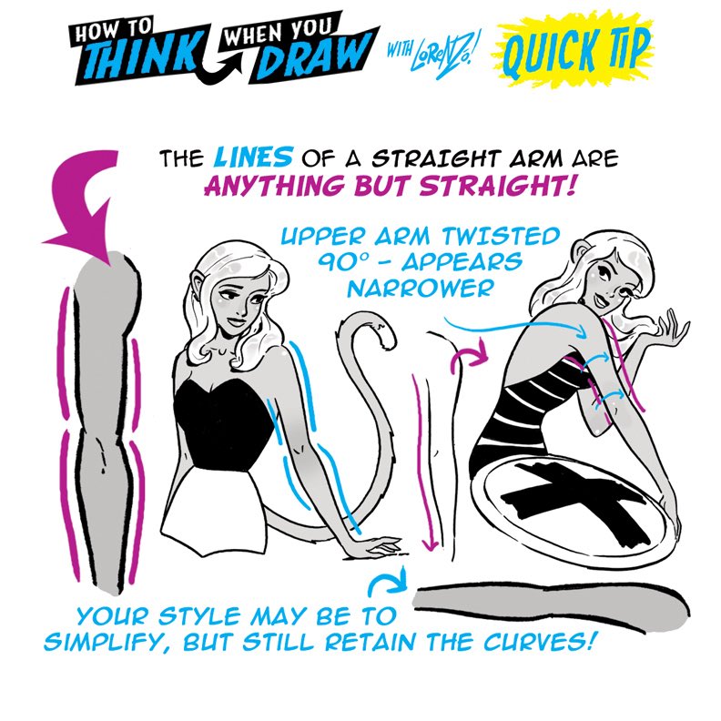 EtheringtonBros's tweet image. STRAIGHT ARMS ARE NOT STRAIGHT! To get the FREE monthly How to THINK When You draw digital MAGAZINE, (including NEW tutorials, a YEAR before they appear online) just tap the link in the bio HERE:  @etheringtonbros
#anime #manga #conceptart #gamedev