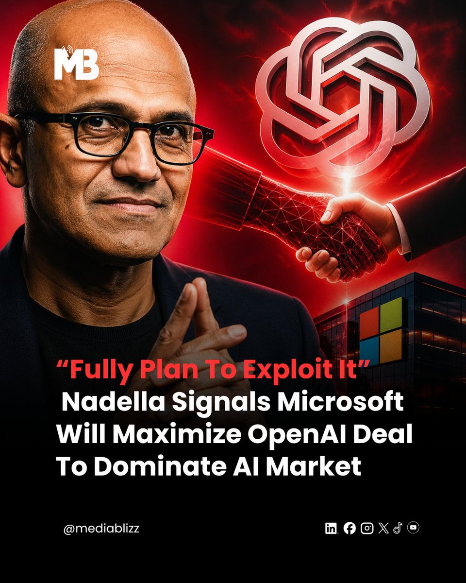 Microsoft keeps royalty-free access to OpenAI technology, while also benefiting from cloud revenue and equity stakes. Even as OpenAI partners with competitors like Amazon, Microsoft remains confident.This shows a deeper strategy.
