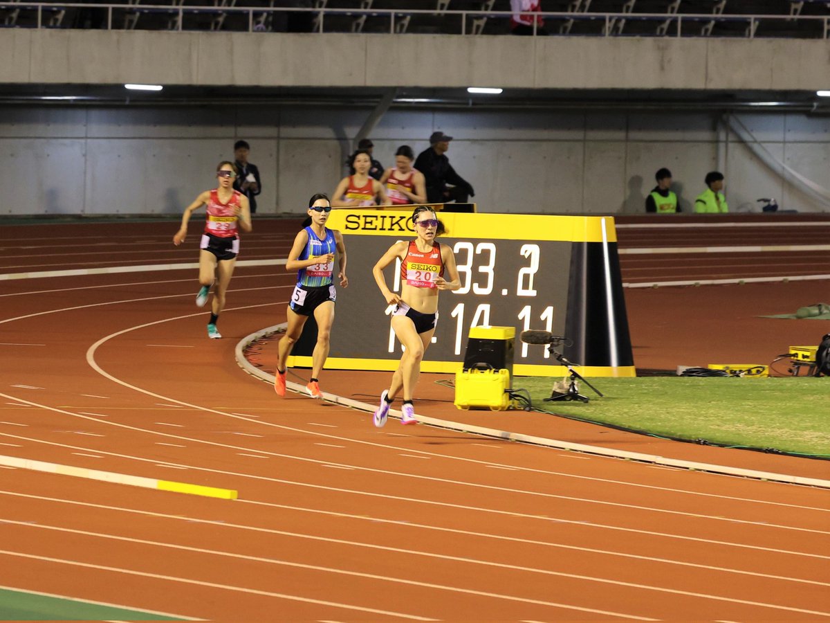 Canon_ACK's tweet image. 🏃‍♀️レース結果🏃‍♀️
4/29(水)
＃第60回織田幹雄記念国際陸上競技大会
女子5000mグランプリA決勝
#𠮷川侑美　15分48分75

応援ありがとうございました！

#Canon
#キヤノン
#陸上