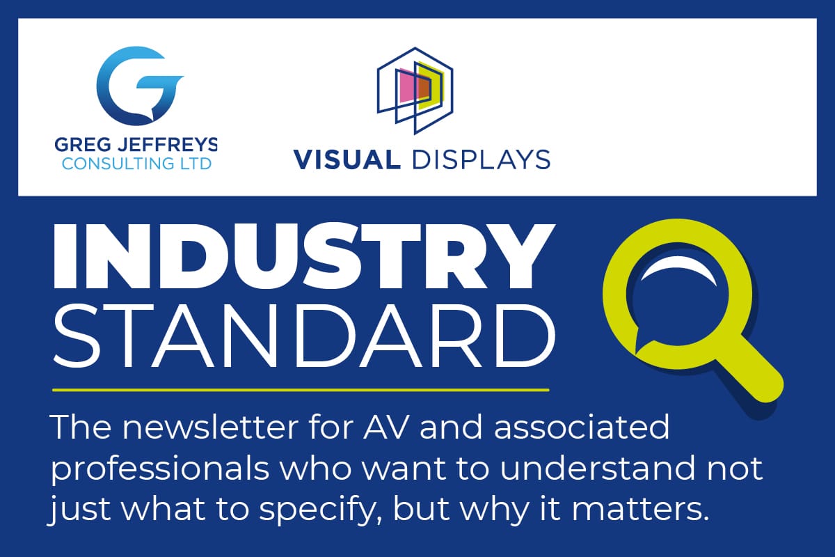 Visual_Displays's tweet image. Subscribe NOW to Industry Standard! 👇

The bi-weekly newsletter for AV and associated professionals who want to understand not just what to specify, but why it matters. Editions alternate between strategic and technical topics &amp;gt; ow.ly/rJ0Z50XNacl

#AVtweeps