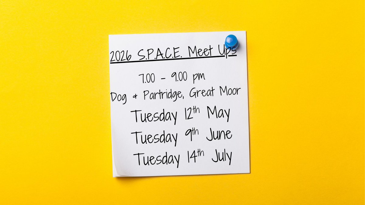 SPACEStockport's tweet photo. We hold monthly meet ups for parents of children with Attention Deficit Hyperactivity Disorder (ADHD) Our next meet up is on Tuesday 12th May at the Dog &amp; Partridge on the A6 in Stockport. https://t.co/rouoQNrj9F
#ADHD #Neurodiversity #AttentionDeficitHyperactivityDisorder https://t.co/uCcrdVeS2l