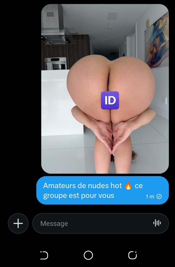 ★Nudes ultra hot 🔥 
★Des photos de moi avec une queue dans la chatte ou en anale 
★Vidéos ultra hot 🔥🔞 

★Dispo dans mon nouveau canal sur X l'adhésion est à vie qui dit plaisir dit qualité 

Tarif+lien d'adhésion en DM c'est pas chère