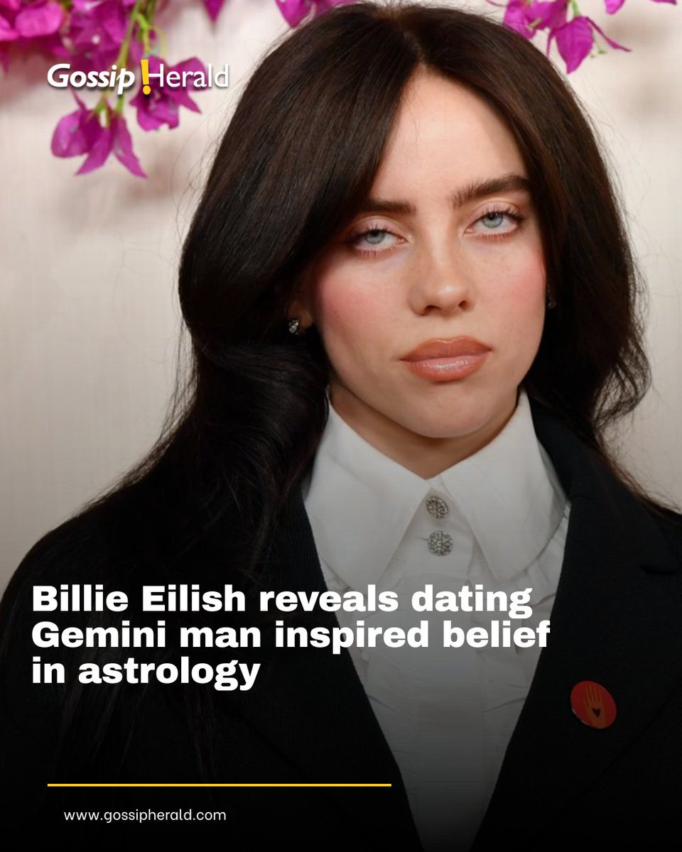 Gossip_Herald's tweet image. Billie Eilish has shared a candid reflection on how a past relationship with a Gemini man shifted her perspective on astrology, revealing during an ELLE magazine 

Read More: gossipherald.com/news/54481

#BillieEilish #Astrology #ZodiacSigns #Gemini  #gossipherald