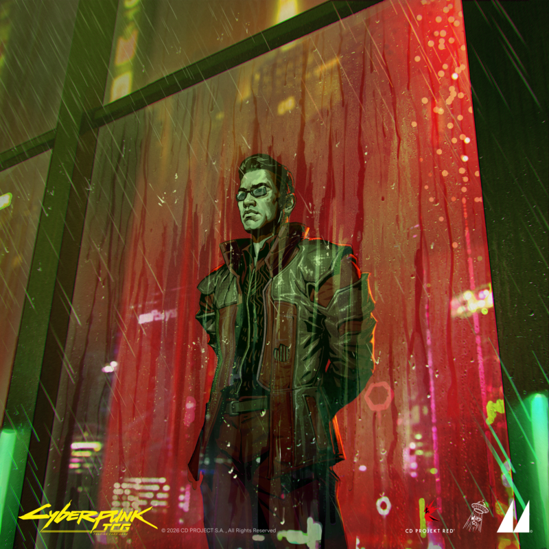 mooncolony_ltd's tweet image. Rain. Reflections. The leader of the Steel Dragons. Yeah, that makes for a pretty fire @Cyberpunk_TCG card. 🔥

👨‍🎨 Artist: Tulio Brito
🎨 AD: Joris DeWolf
💻 Production: Rosealee Higgins

#cyberpunk2077 #cyberpunkTCG #gaming #illustration