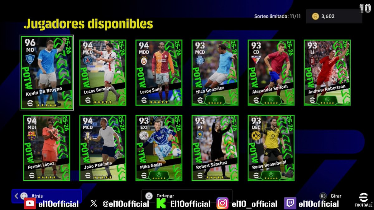 el10official's tweet image. 🚨POTW🚨

#Bale #Marcelo #Aubameyang #eFootball