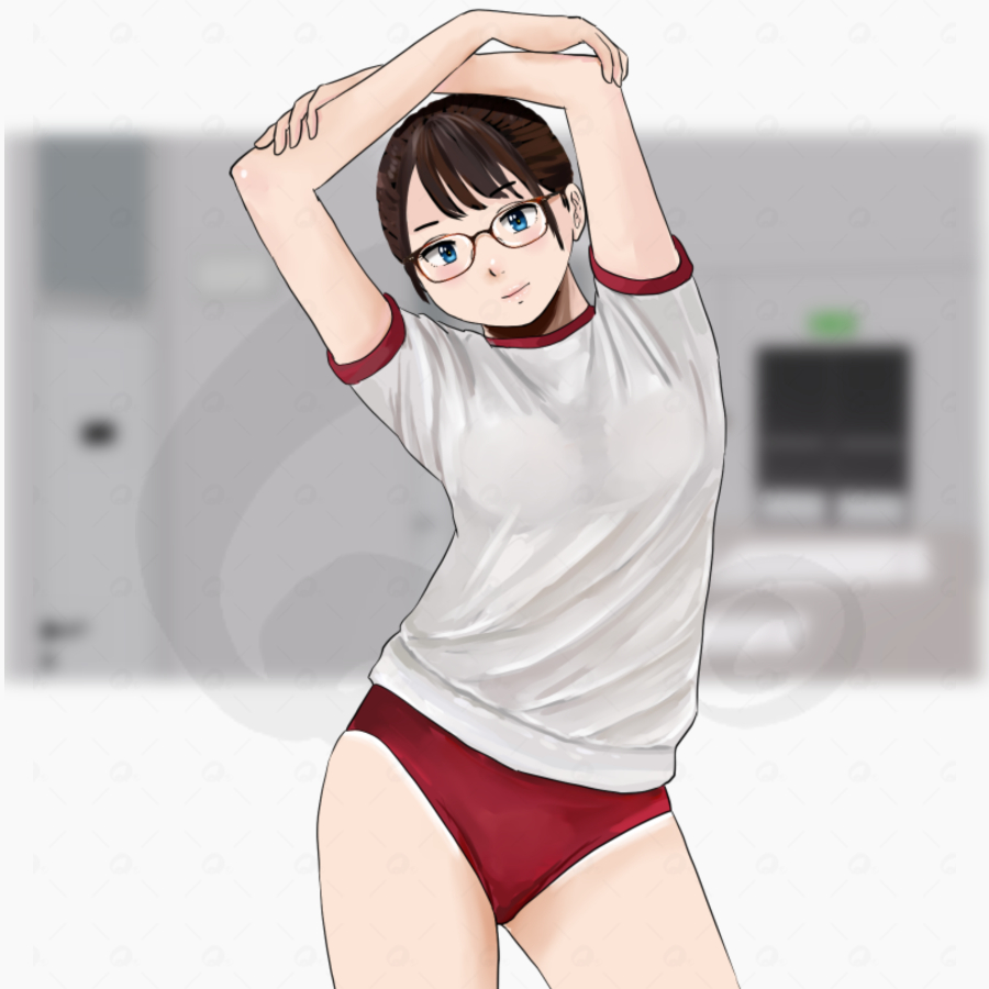 今月描いた体操服 