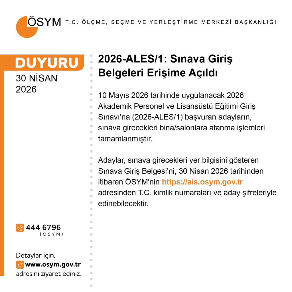 ÖSYM tweet media