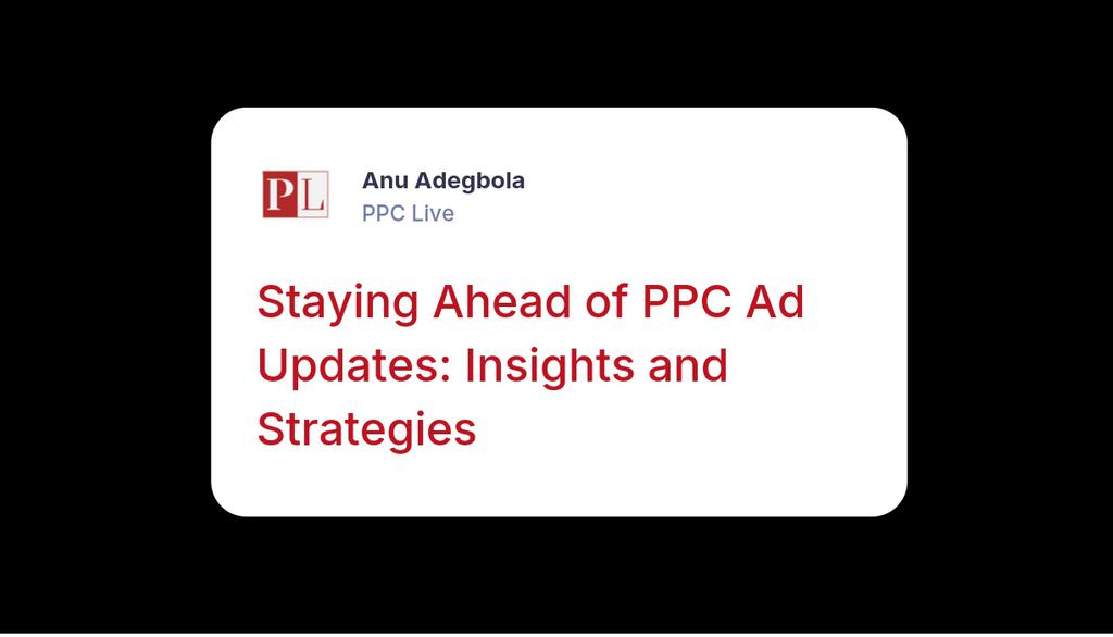 PPC Live tweet media