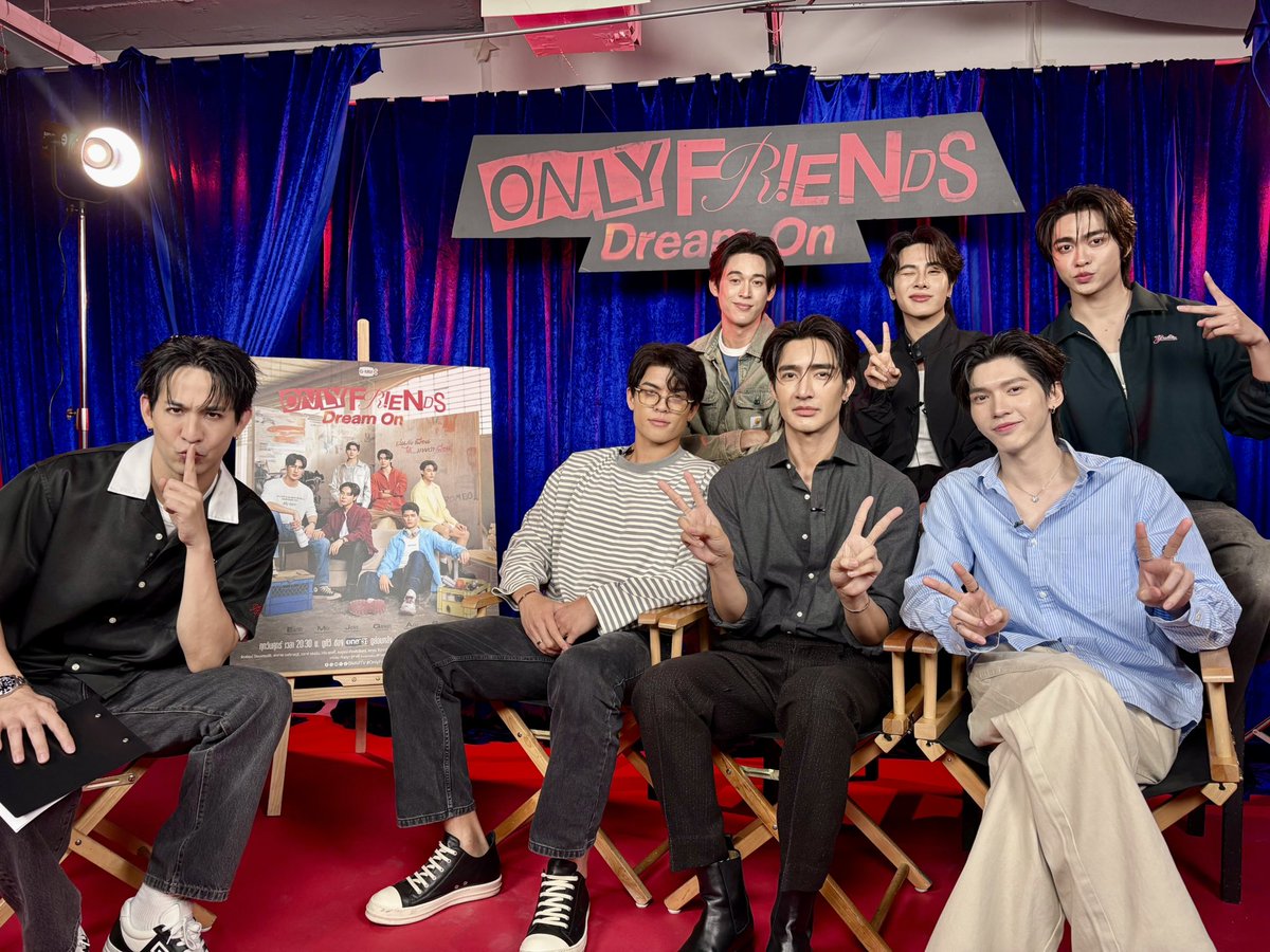 [LIVE] เตรียมพร้อมกดบัตรงาน "Only Friends : Dream On Final EP. Fan Meeting" ไปกับ “เอิร์ท, มิกซ์, จอส, กวิน, อู๋, บูม” #OnlyFriendsDreamOnLIVE

YT : youtube.com/live/wm7lXlOyT…
FB : facebook.com/share/v/1AzBKu…
TT : vt.tiktok.com/ZS9Np62sGyQEs-…

"Only Friends : Dream On Final EP. Fan Meeting"