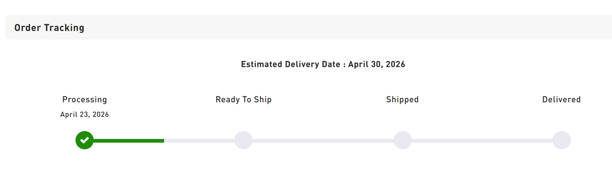 act0504's tweet photo. @panasonic @PanasonicIndia 
Order #000136201 placed on April 23 via eStore is still stuck in “Processing.” It was supposed to be delivered by April 27, but it has not yet been shipped and no response from support.
Cancel my order ASAP and initiate full refund to original payment https://t.co/0wIfWUWlBm