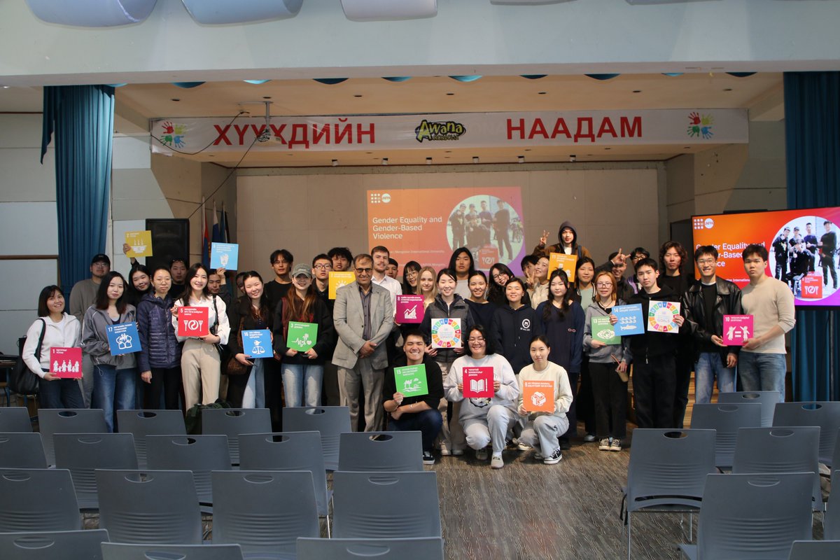 UNFPA_Mongolia's tweet image. Dr Khalid Sharifi delivered a lecture at MIU on gender equality for sustainable development—covering global &amp;amp; Mongolia context, GBV &amp;amp; TFGBV, and the role of youth &amp;amp; universities in prevention and curriculum integration. #UNFPA #GenderEquality #EndGBV