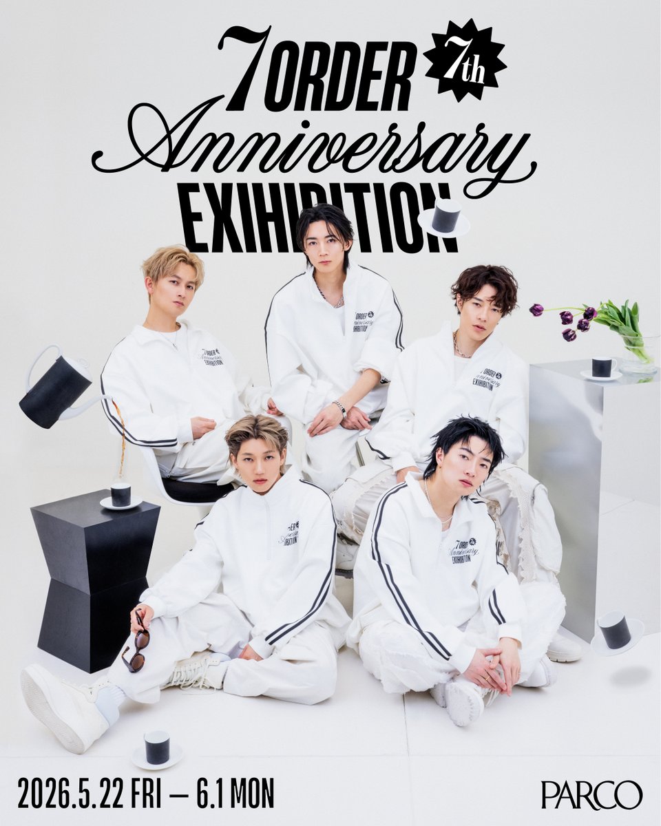 7order_official's tweet image. ／
 7ORDER 7TH Anniversary EXHIBITION
 開催決定🎉
＼

渋谷パルコにて #7ORDER7周年 を記念した展覧会を開催‼️

📅5/22(金)〜6/1(月)
📍渋谷PARCO B1F GALLERY X

未公開アーカイブやライブ衣装、撮り下ろしビジュアルの展示に加え限定グッズや企画も予定✨

▼詳しくはこちら