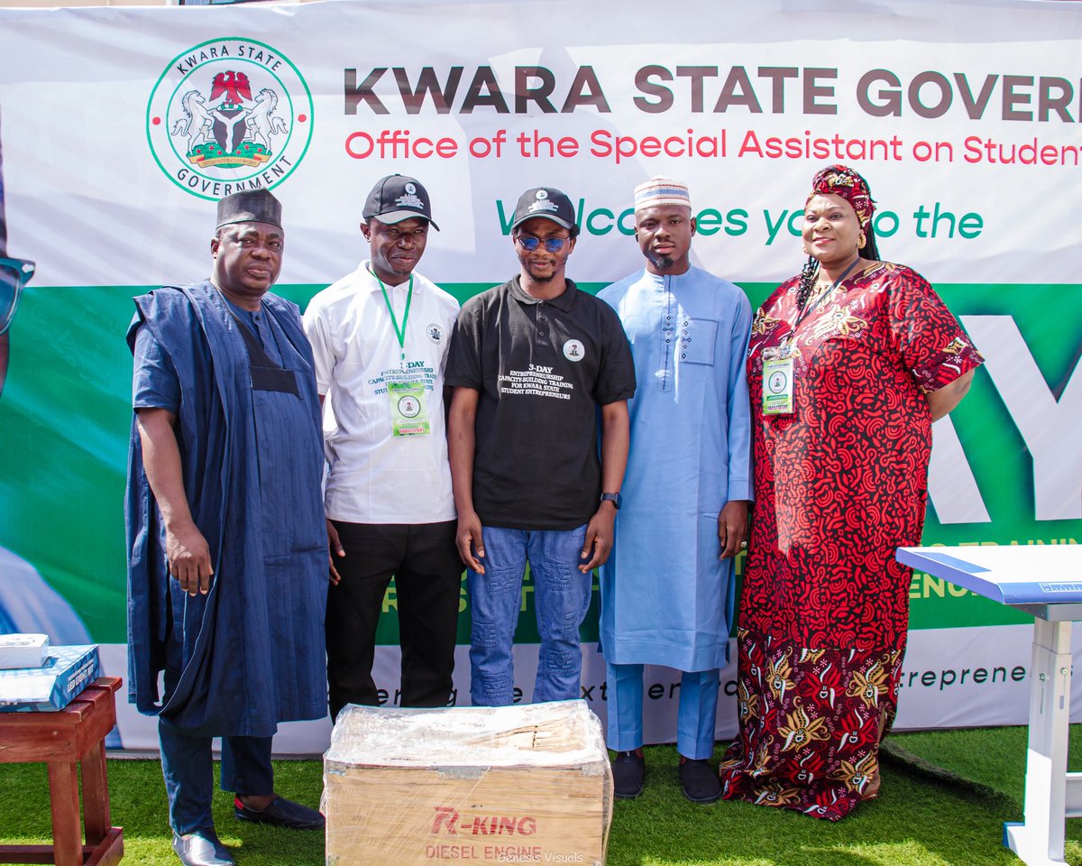 _SalamiWasiu's tweet photo. The 3-Day Capacity Building Training for Student Entrepreneurs in Kwara State has successfully come to an end. https://t.co/hbyZ9mQyFG