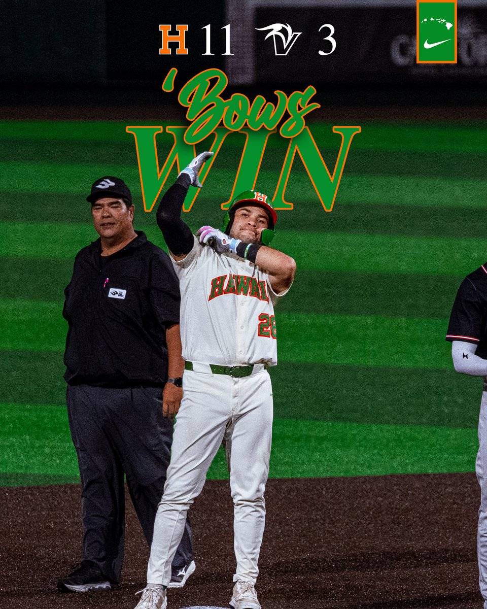 HawaiiBaseball's tweet image. Happy Winsday 👊

#GoBows