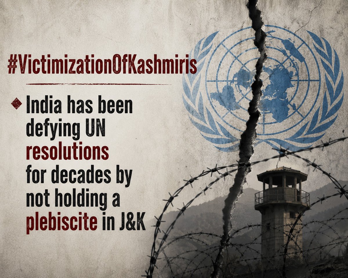 kashmiri_diary's tweet image. #VictimizationOfKashmiris
#Kashmir
#IIOJK
#RightToSelfDetermination
#KashmirPlebiscite
#UNResolutions
#StandWithKashmir
#KashmirIssue
#HumanRights
#JusticeForKashmir
#StopHumanRightsViolations
#VoiceForKashmir
#KashmirFreedom