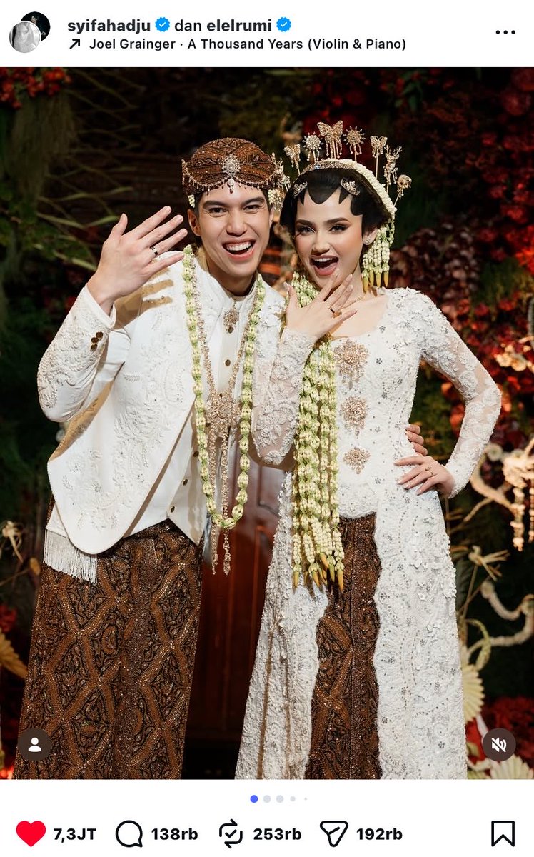 Baru kali ini lihat postingan artis indo likes nya nyentuh 7,3jt asli sebanyak itu. Ini pasti kalau mau endorse berdua bayarannya mahal karna engagement nya gede banget😭🙏🏼