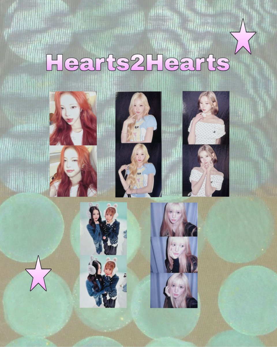 .

✴︎新商品のお知らせ✴︎

Hearts2Hearts 100円フォトが入荷しました❣️

是非チェックして下さい✔️☆彡

#hearts2hearts 
#h2h
#ハトゥハ好きな人と繋がりたい 
#名古屋大須
#韓国ショップ