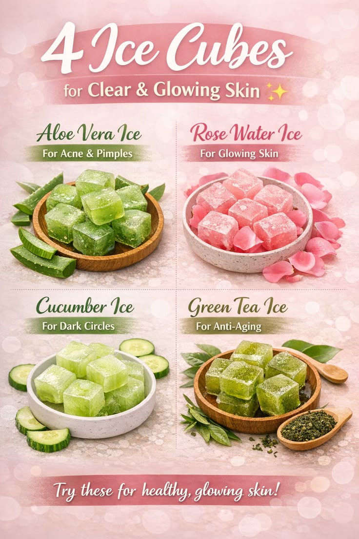 Preetypins's tweet image. Skin hunger is real, and your freezer might just have the cure. 🧊✨ From soothing aloe to depuffing cucumber, which one is your skin screaming for today?

​#SkincareRoutine #DIYBeauty #GlowUp #SelfCareSunday #NaturalSkincare #SkinTips