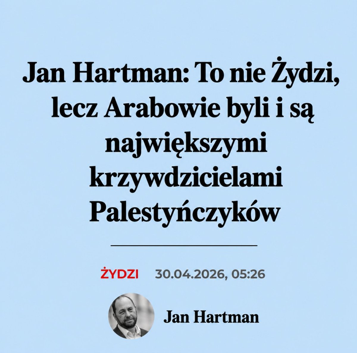 Jan Hartman tweet media