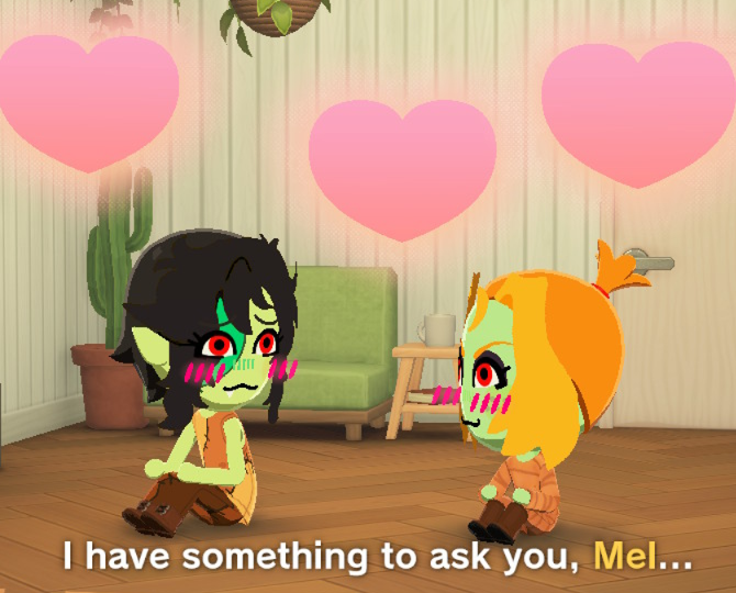 lynxhijinx's tweet photo. i wanted to show off the Mel i made in Tomodachi Life bc she is so cute and brings me so much joy (and with some appearances from Mercury too bc i think they also turned out cute) 

#thegaslightdistrict #gaslightdistrict https://t.co/kDUDfq7ar7