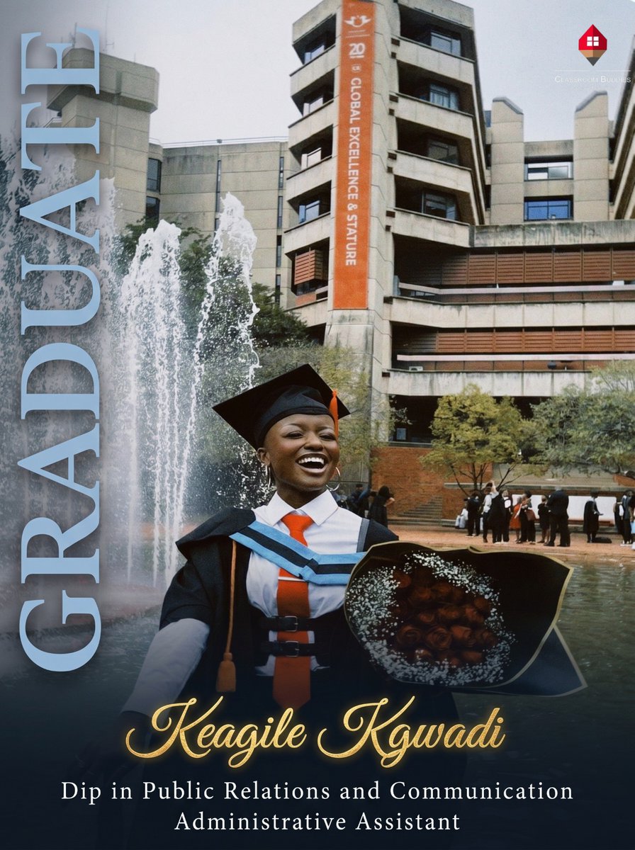 CBObuddies's tweet image. She did it 👩🏽‍🎓

This is what hard work and excellence looks like to us! Congratulations Keagile kgawadi on your graduation🥹❤️

We are so proud of you 💐 

#CBO #ClassroomBuddies #Graduate #UJ #Graduation
