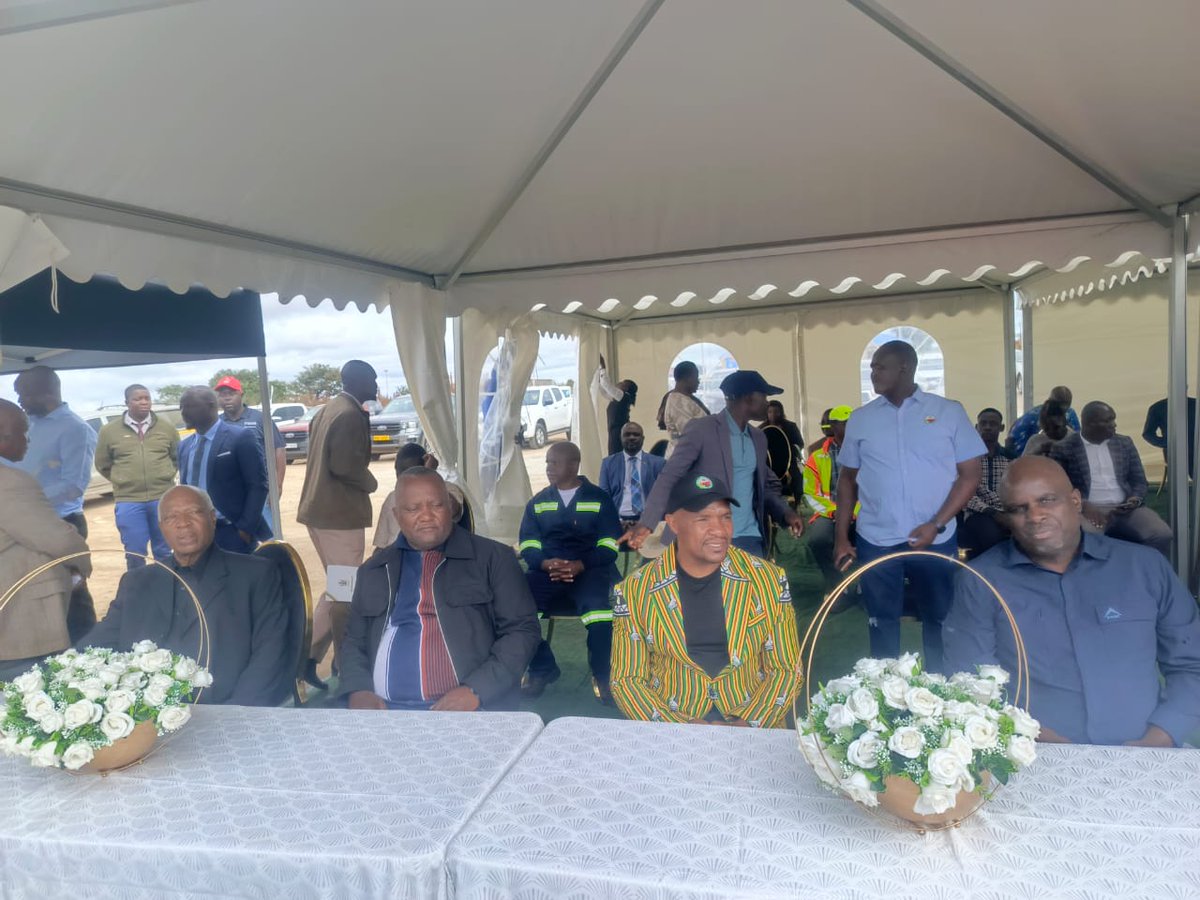 TheMidWeekWatch's tweet photo. Guests arrive for the handover of the Mucheke River Bridge including Ministers Chadzamira and Mhona.
The long awaited bridge will be opened to traffic today ending 3 years of waiting. https://t.co/mxtXczzXIc
