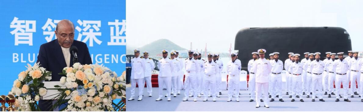 PakistanFauj's tweet image. #ISPR
Rawalpindi, 30 April, 2026

Commissioning ceremony of 1st HANGOR Class Submarine, PNS/M HANGOR was held at Sanya, China. President of #Pakistan Asif Ali Zardari graced the occasion as Chief Guest; Admiral Naveed Ashraf, NI, NI (M), T Bt, Chief of the Naval Staff, was also