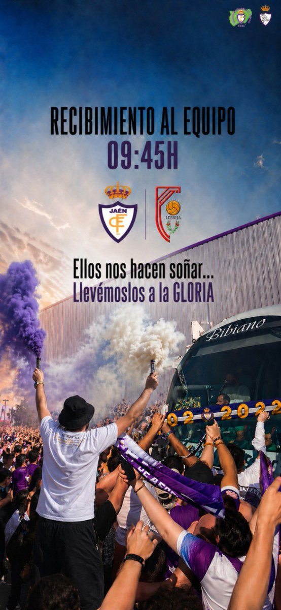 FederacionJaen's tweet photo. 🙋‍♀️/🙋‍♂️: Oye, el domingo he reservado para desayunar frente al mar… ¿Te recojo a las 10:00? 
— Tú: Uff, imposible. El domingo a esa hora ya tengo planes. 
— 🤦‍♀️/🤦‍♂️: ¿Pero qué pasa a las 10? 🤨 
— Tú: A las 9:45 tengo una cita con el amor de mi vida en La Victoria, lo siento💜🤍 https://t.co/Y9W0YLqqcR
