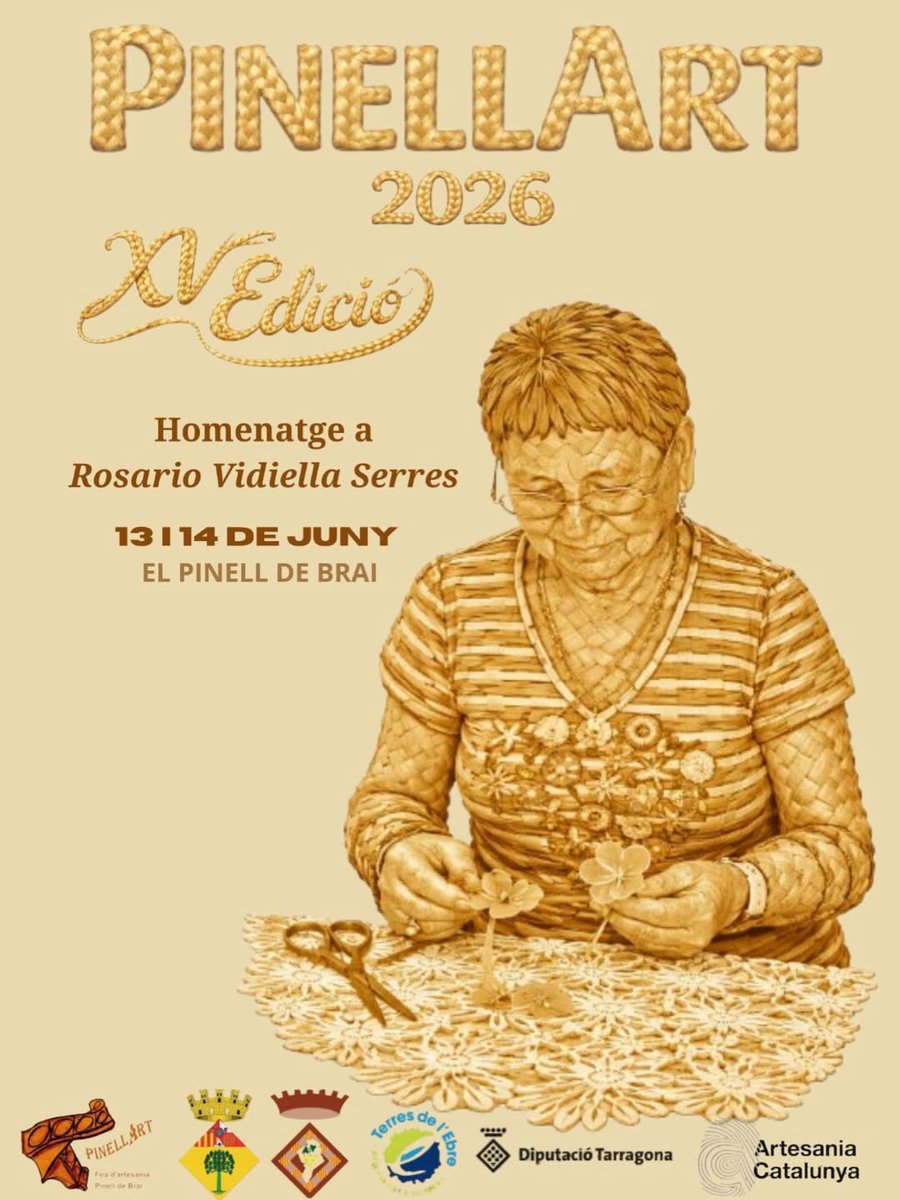 canalte's tweet image. 🗓 #AGENDA 𝗦𝗲 𝗙𝗮 𝗦𝗮𝗯𝗲𝗿 | 📍 #ElPinellDeBrai 🗓 PinellArt 2026 al Pinell de Brai. 🙋‍♀️
Els pròxims 13 i 14 de juny, el Pinell de Brai acollirà la XV edició de PinellArt, la fira d'artesania que unix tradició i cre...
is.gd/sVMl60