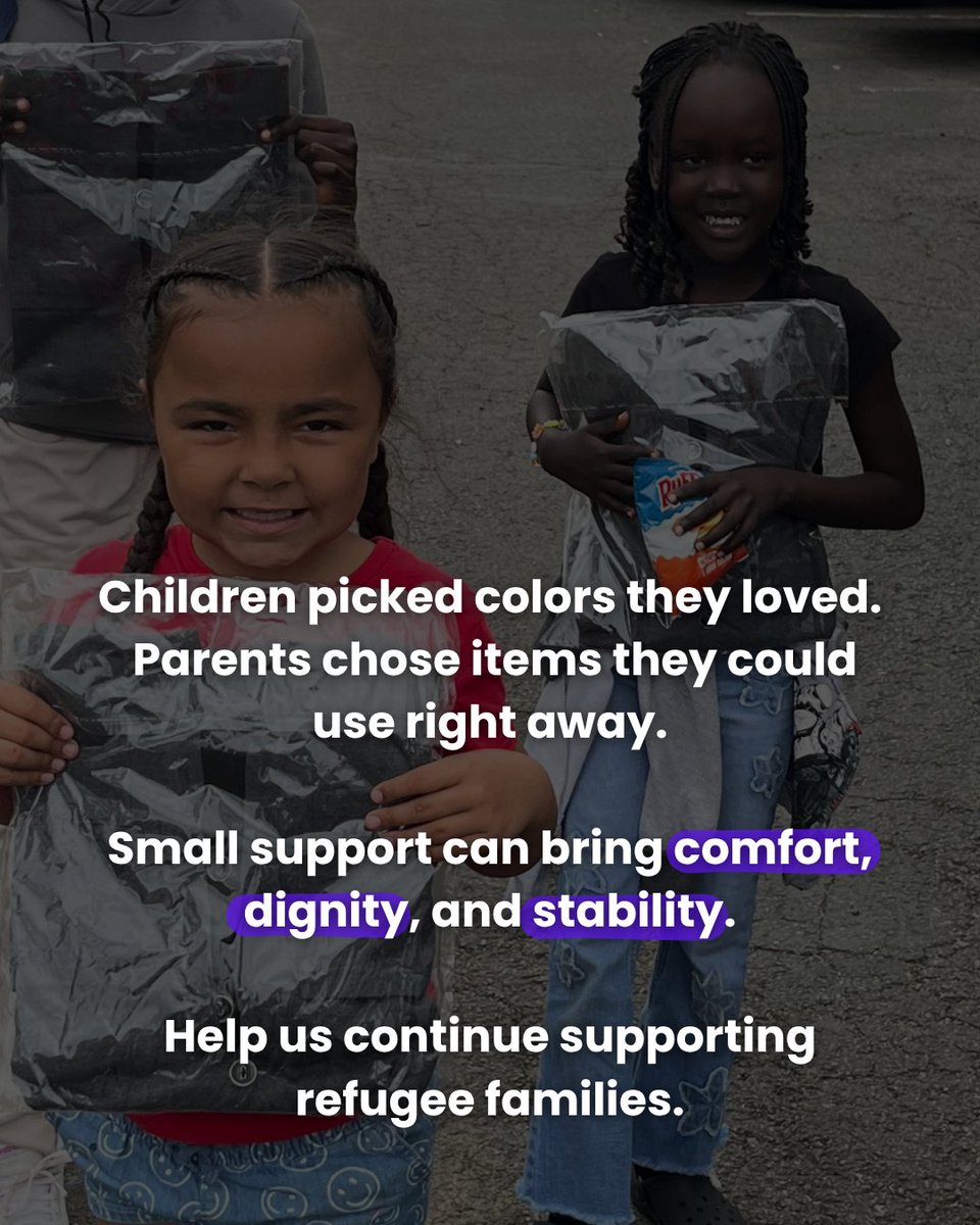 gfoundationus's tweet image. A shirt can mean more than clothing.

We distributed clothing items to refugee families in Louisville, KY through a local church partnership.

Practical support. Real dignity. Real impact.

#RefugeeSupport #Louisville