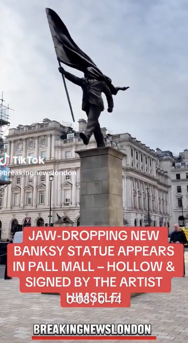 Hoarder55's tweet photo. @KerryBurgess #Trump #Disaster #FlagShagger
#Banksy #Art #Sculpture https://t.co/mqdprIK8ca