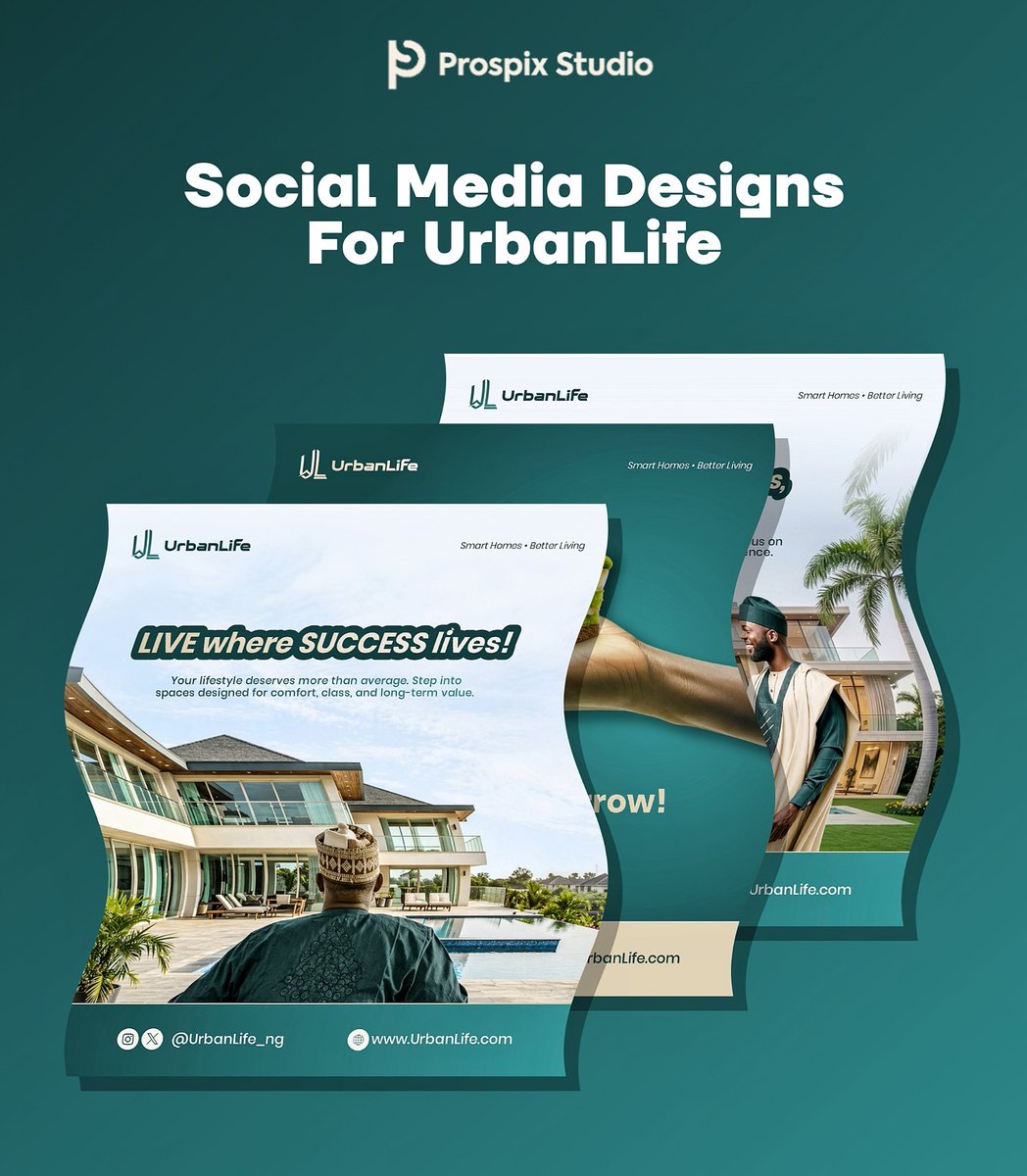 ProsperAbidemi's tweet photo. NEPA really humbled me but I came up again 😁🔥
Social Media Designs for UrbanLife completed 🎉
Which slide did it better? Drop in the comment
#realestate #graphicdesign #consistencyisthekey https://t.co/gdOjogPPJ5