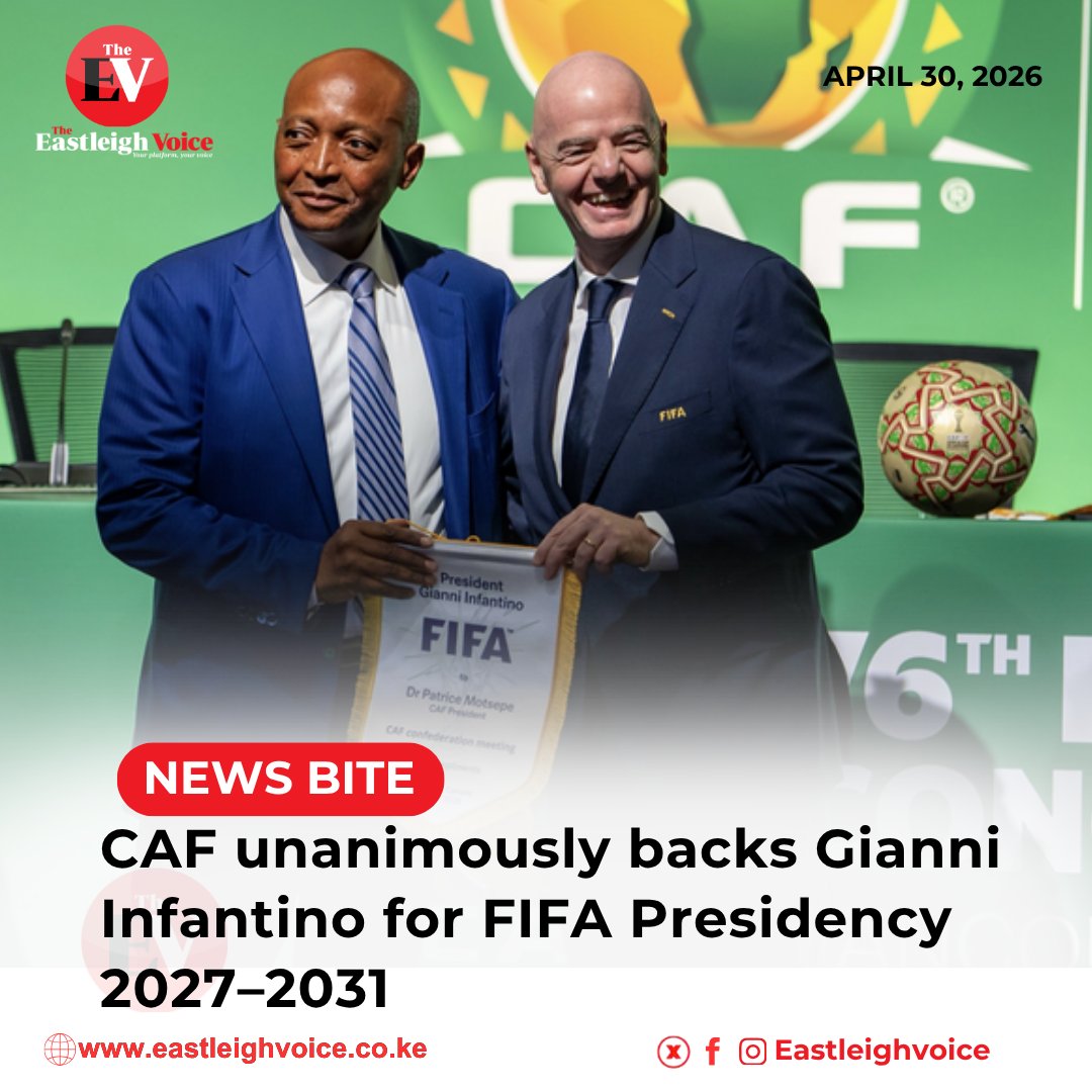 The African football family has thrown its full weight behind Gianni Infantino, with CAF Member Associations unanimously agreeing to support his re-election as FIFA President for the 2027–2031 term.

The endorsement was reached collectively by members of the Confederation of