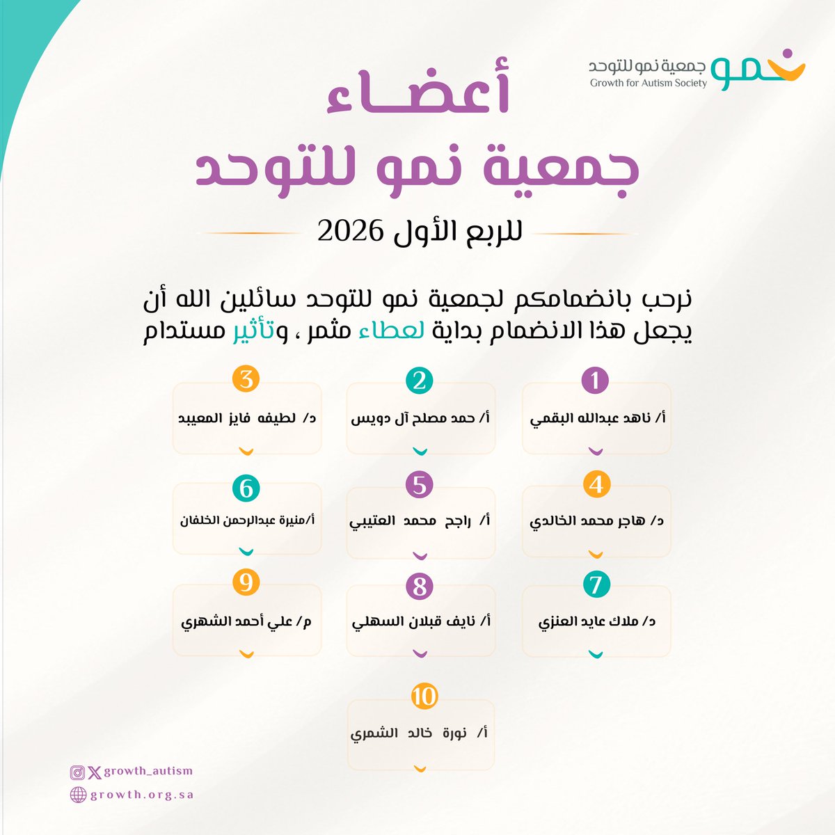 جمعية نمو للتوحد tweet media