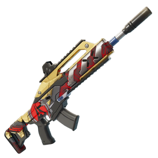 FN_Assist's tweet image. NEW "Lawful Accelerant Holo Twister" AR added in v40.30! #Fortnite

(Exotic)
Exotic Holo Twister Assault Rifle: Increases movement speed and fire rate as you fire.

Available as the new Exotic for this update from Rivals boards!