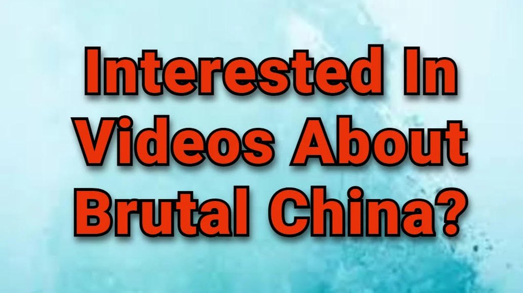 That_isChina's tweet image. If you are interested in videos and pictures about the brutal face of China click on this link @ChinaVideos1

#China #Videos