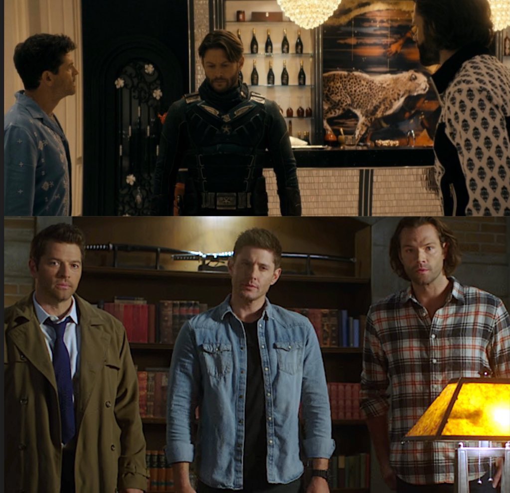 Chan9tales's tweet image. De seguro Chuck volvió a jugar con los Winchester 🥺 se trata de la Temporada 16 ¿verdad? 🫢 #theboys #supernatural