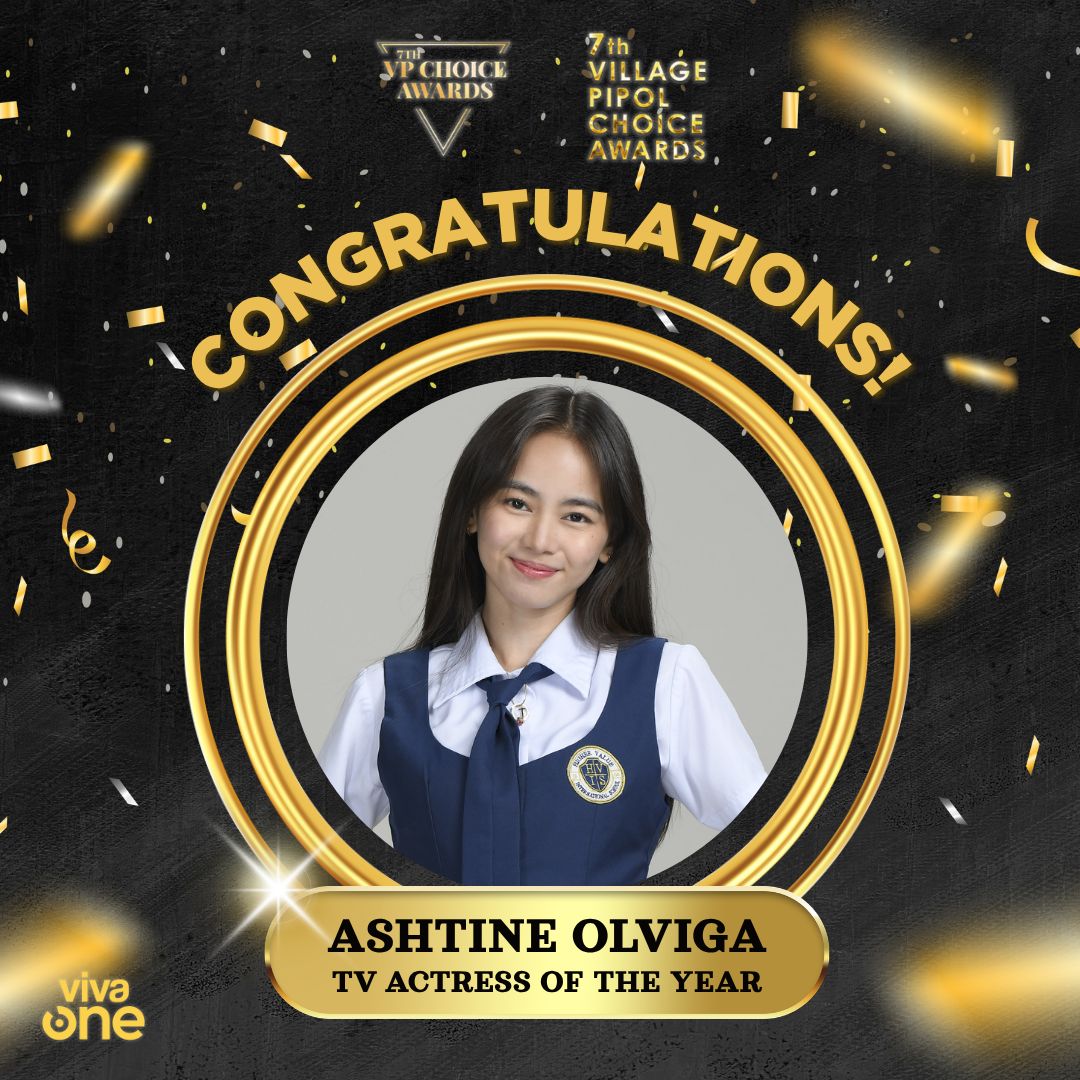vivaoneintl's tweet photo. Congrats, Klasmeyts! 🎉

We proudly won these awards at the 7th VP Choice Awards last night! 🏆

𝐓𝐕 𝐀𝐜𝐭𝐨𝐫 𝐨𝐟 𝐭𝐡𝐞 𝐘𝐞𝐚𝐫: Andres Muhlach (Ang Mutya ng Section E)
𝐓𝐕 𝐀𝐜𝐭𝐫𝐞𝐬𝐬 𝐨𝐟 𝐭𝐡𝐞 𝐘𝐞𝐚𝐫: Ashtine Olviga (Ang Mutya ng Section E) https://t.co/vj5O0kmsRs